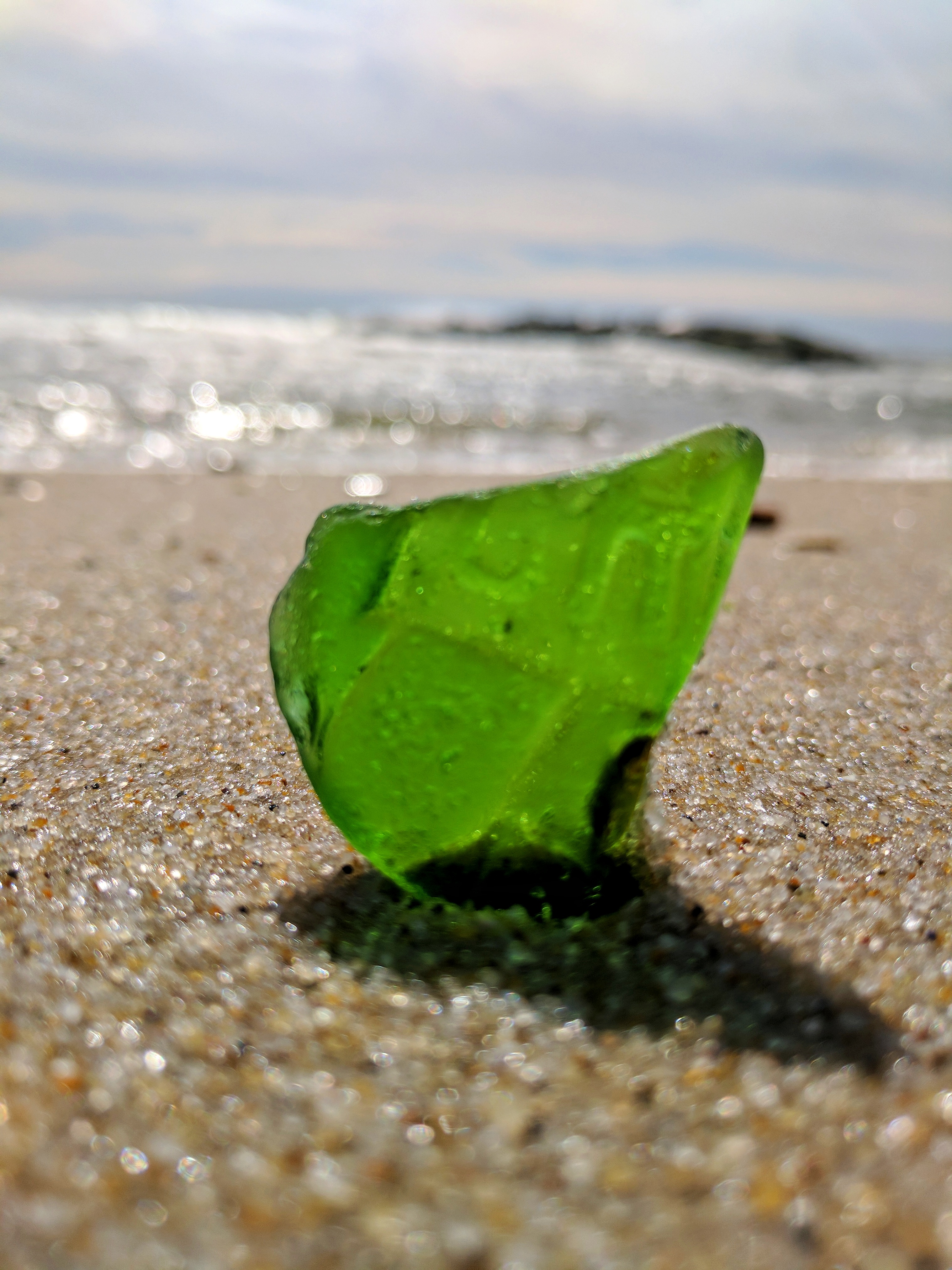 Green sea glass