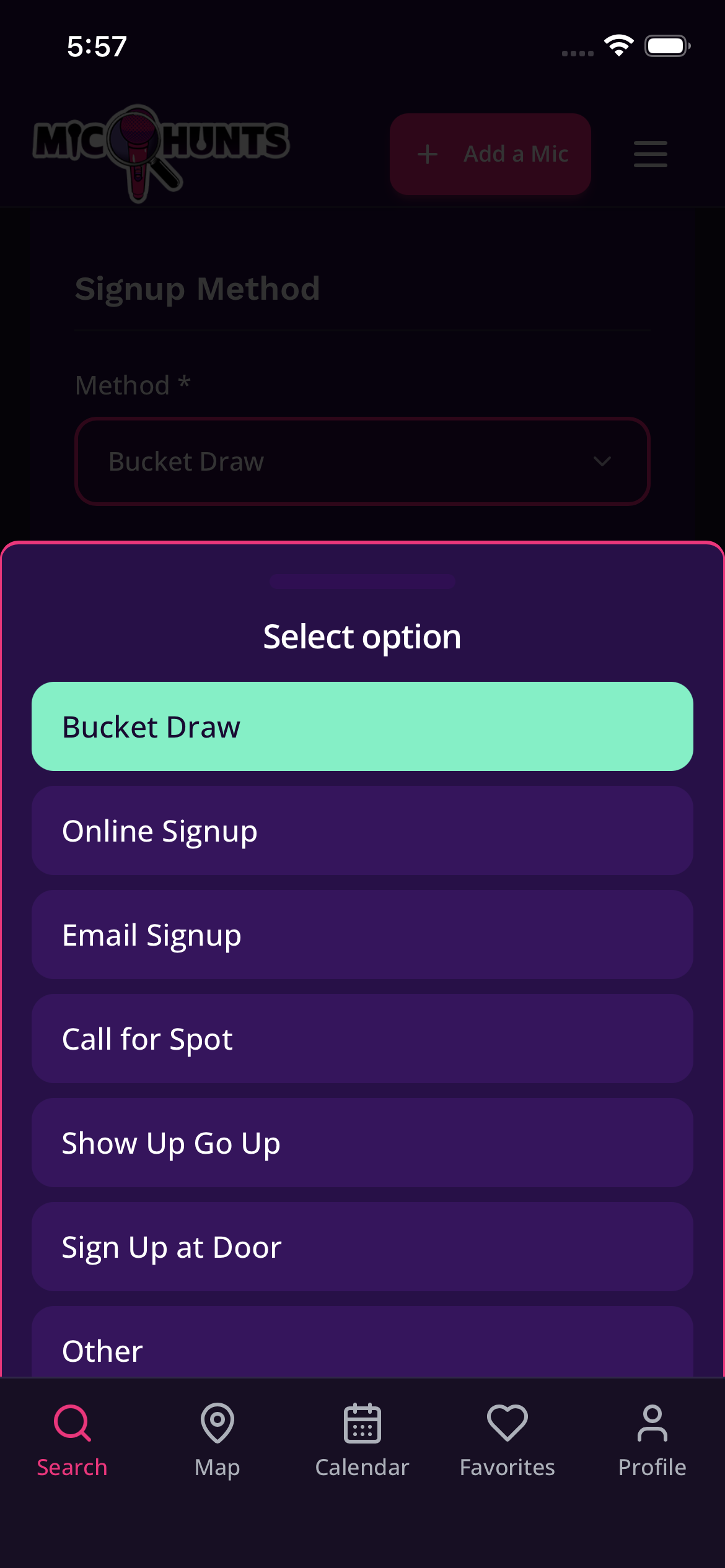 Sign-up method