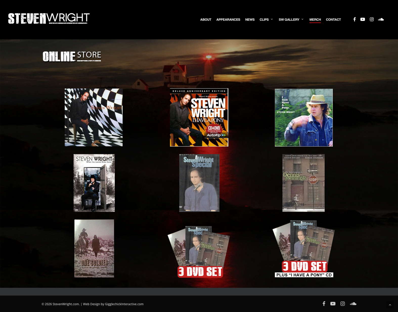 Online store page