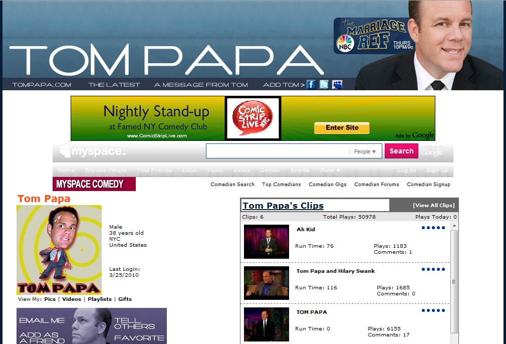 Tom Papa work