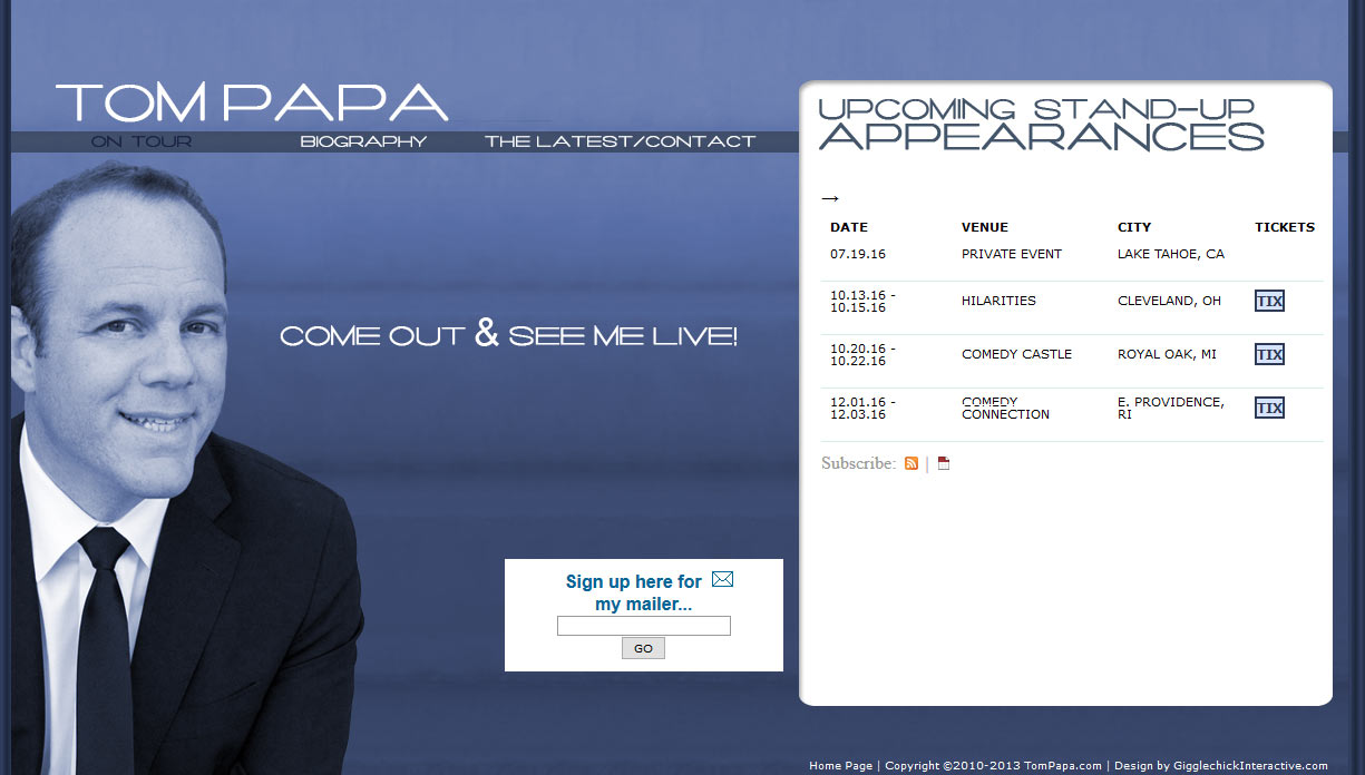 Tom Papa work